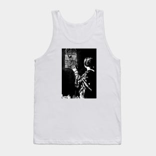 Woman and bird Tank Top